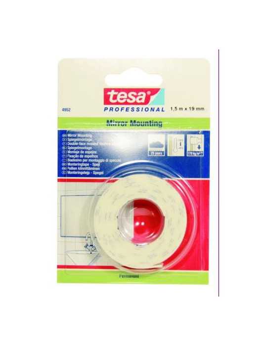 Cinta Fijación 2 Caras para Espejos 1,5MX19MM [LOTE DE 6 Unidades] TESA