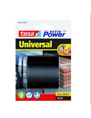 Rollo Cinta Americana Negra 5X50 56490 [LOTE DE 6 Unidades] TESA