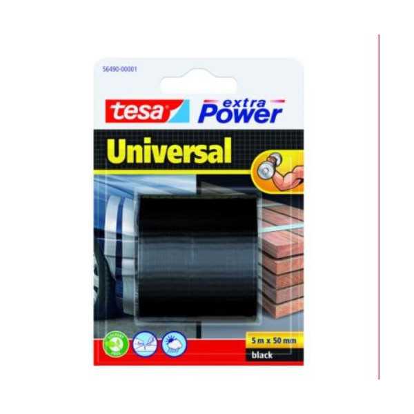 Rollo Cinta Americana Negra 5X50 56490 [LOTE DE 6 Unidades] TESA