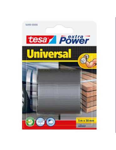 Rollo Cinta Americana Gris 5X50 56490 [LOTE DE 6 Unidades] TESA