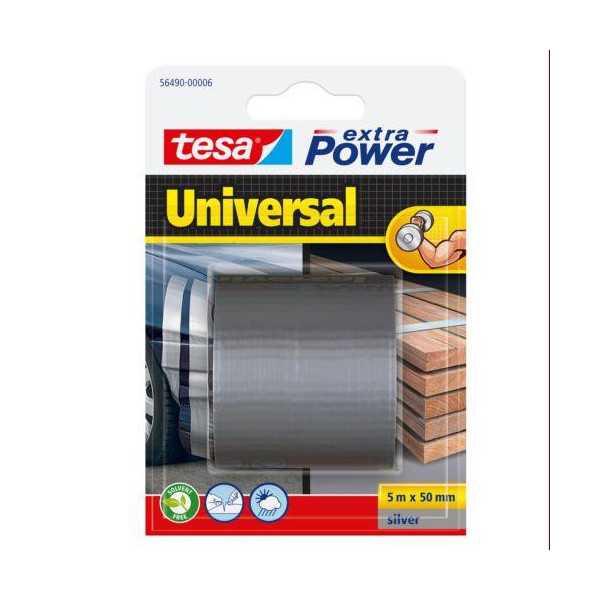 Rollo Cinta Americana Gris 5X50 56490 [LOTE DE 6 Unidades] TESA