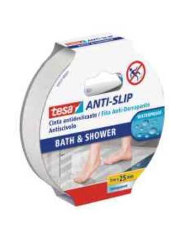 Antideslizante Baños y Duchas 5METROSX25MILIMETROS [LOTE DE 4 Unidades] TESA