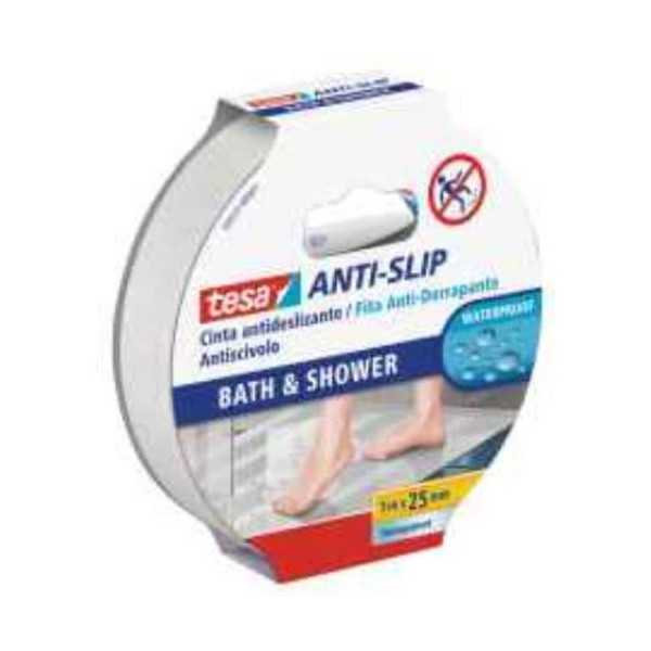 Antideslizante Baños y Duchas 5METROSX25MILIMETROS [LOTE DE 4 Unidades] TESA