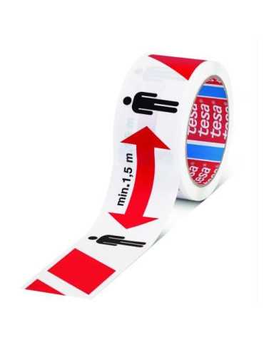 Cinta de Distanciamiento Social 50MX50MM 58263 [LOTE DE 4 Unidades] TESA