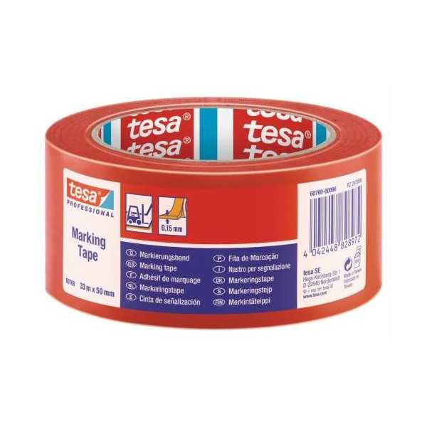 Cinta Señalizadora Roja 33X50 60760 [LOTE DE 4 Unidades] TESA