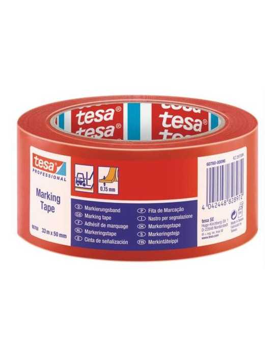 Cinta Señalizadora Roja 33X50 60760 [LOTE DE 4 Unidades] TESA