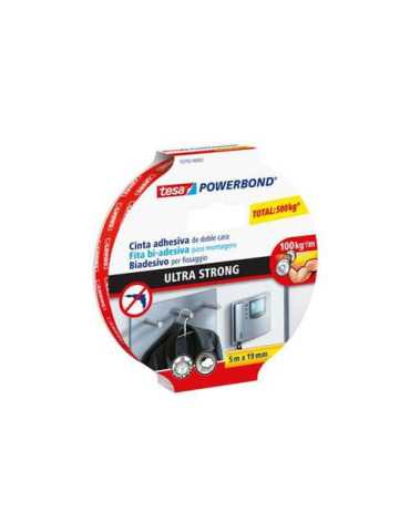 Cinta Doble Cara 5 M.X19 mm Powerbond [LOTE DE 2 Unidades] TESA