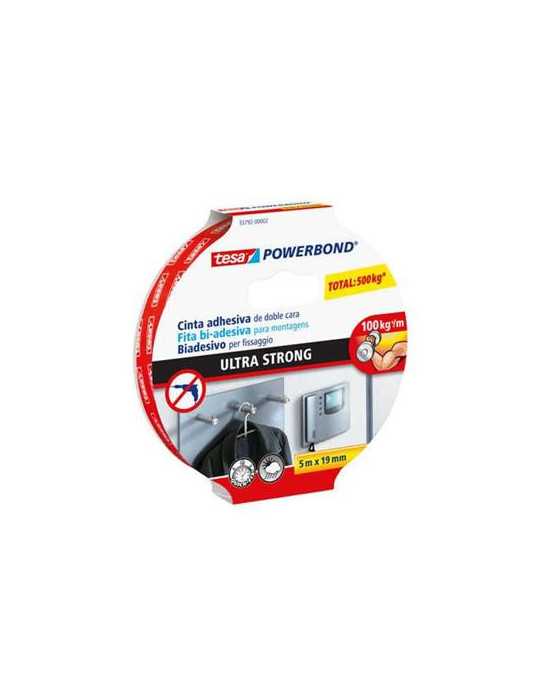 Cinta Doble Cara 5 M.X19 mm Powerbond [LOTE DE 2 Unidades] TESA
