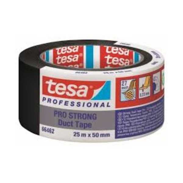 Rollo Cinta Americana ECO 25X50 Negra 66462-0 [LOTE DE 4 Unidades] TESA