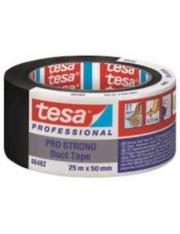 Rollo Cinta Americana ECO 50X50 Negra 66462-2 [LOTE DE 2 Unidades] TESA