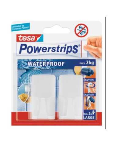 Gancho Rectangular Waterproof Blanco 59701 [LOTE DE 6 Unidades] TESA