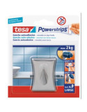 Gancho Grande Acero Inoxidable Concavo Plata 58120 BL-1 [LOTE DE 4 Unidades] TESA