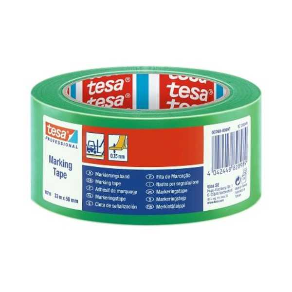 Cinta Señalizadora Verde 33MX50MM 60760-00097-15 [LOTE DE 4 Unidades] TESA