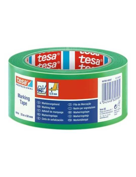 Cinta Señalizadora Verde 33MX50MM 60760-00097-15 [LOTE DE 4 Unidades] TESA