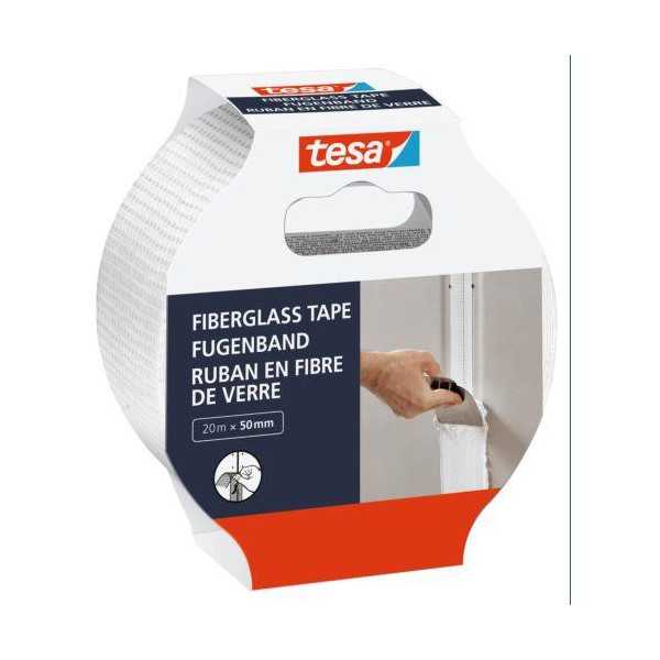 Cinta Reparacion Paredes Fibra de Vidrio 20 m X 50 [LOTE DE 6 Unidades] TESA