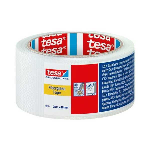 Cinta de Fibra de Vidrio 25M X 48MM Profesional [LOTE DE 12 Unidades] TESA