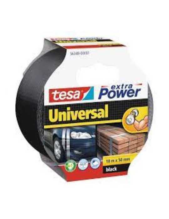 Cinta Americana Extra Universal 10M X 50MM Negra [LOTE DE 4 Unidades] TESA