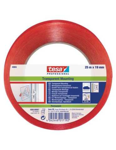 Cinta Montaje Transp. premium 25MX19MM. RETRAC. 4965 [LOTE DE 2 Unidades] TESA