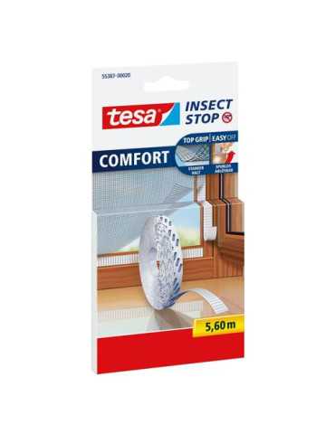 Cinta Velcro Blanco 5.6M 55387 [LOTE DE 4 Unidades] TESA