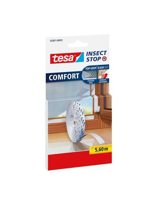 Cinta Velcro Blanco 5.6M 55387 [LOTE DE 4 Unidades] TESA