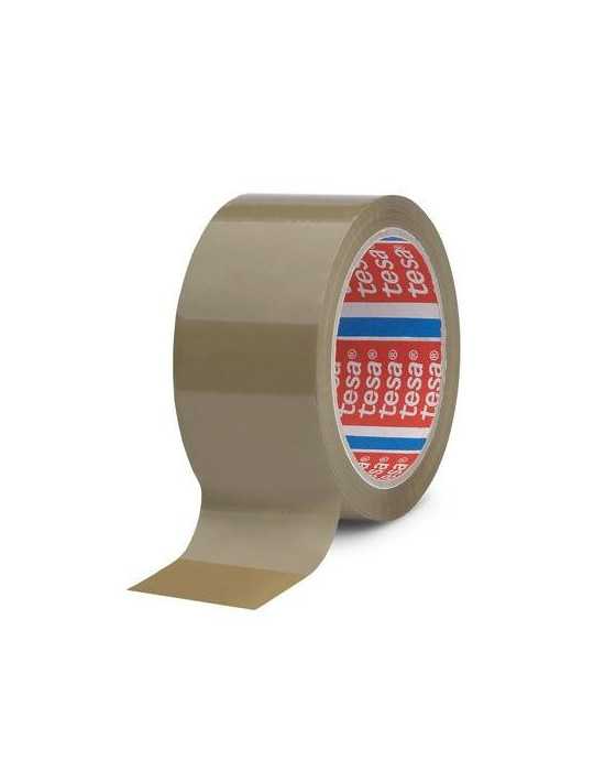 Precinto Tesapack Rollo 66X50 Marrón [LOTE DE 10 Unidades] TESA