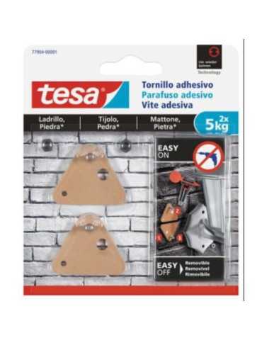 Tornillo Adhesivo Triangular 5 Kg. ladrillo/Piedra [LOTE DE 2 Unidades] TESA TAPE
