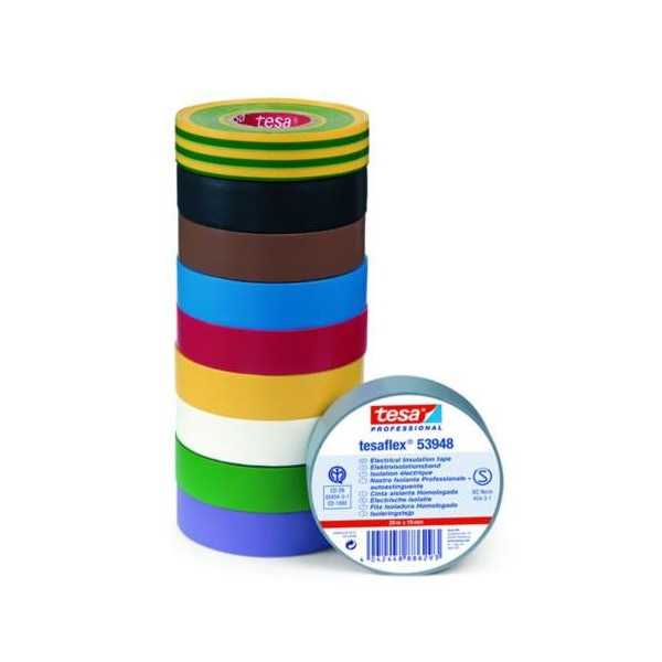 Cinta Aislante 25M.X50MM Negra 53988 [LOTE DE 6 Unidades] TESAFLEX