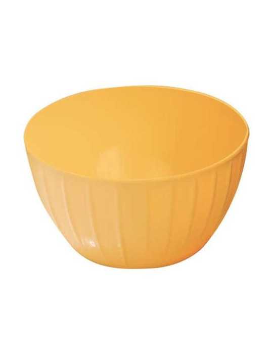 Bol Plástico 28 cm Delicia 5.0 L, Amarillo [LOTE DE 4 Unidades] TESCOMA