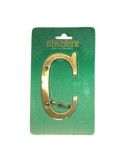 Letra C Latonado AB-50 100 mm [LOTE DE 18 Unidades] THE MERCHANTS