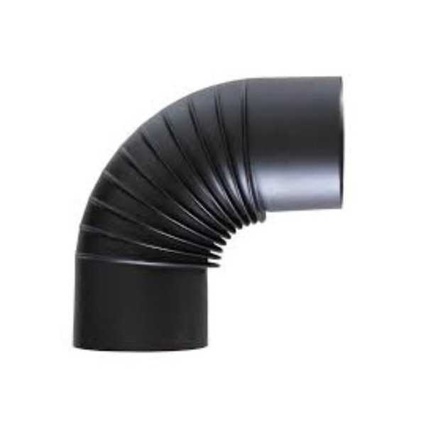 Codo 90 Pintado Negro Mate 110MM [LOTE DE 2 Unidades] THECA