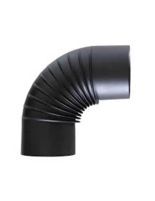 Codo 90 Pintado Negro Mate 110MM [LOTE DE 2 Unidades] THECA