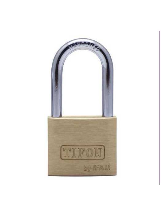 Candado Latón Arco Largo 25MM 072510 [LOTE DE 8 Unidades] TIFON
