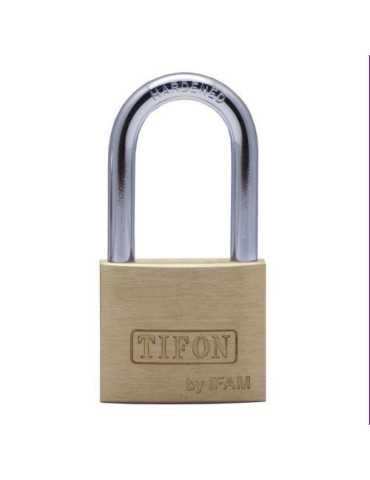 Candado Latón Arco Largo 40MM 074010 [LOTE DE 4 Unidades] TIFON