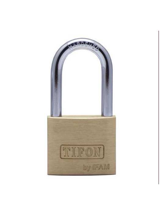 Candado Latón Arco Largo 50MM 075010 [LOTE DE 4 Unidades] TIFON
