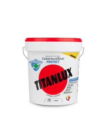 Pintura Plástica Antibacterias Blanco Mate 12,5L TITAN