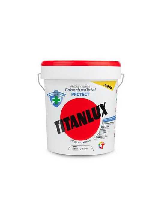 Pintura Plástica Antibacterias Blanco Mate 12,5L TITAN
