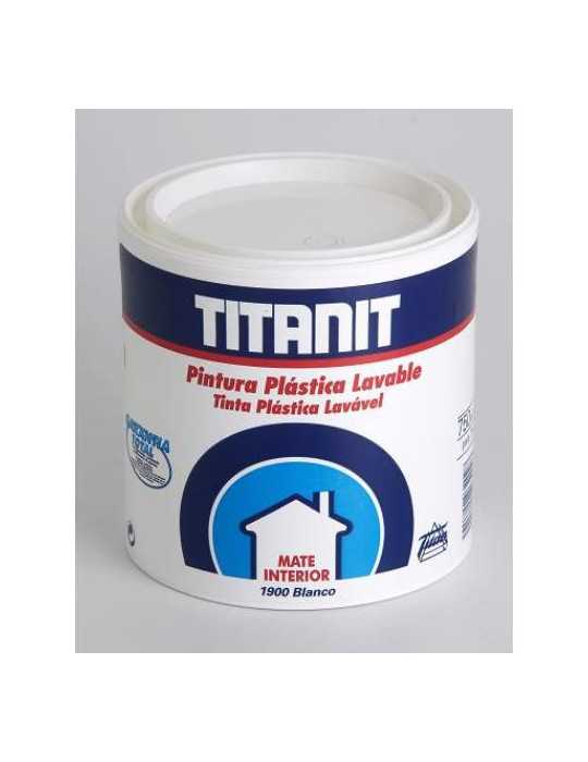 Pintura Plástica Interior Mate Bco. titanit 750 ml [LOTE DE 4 Unidades] TITAN