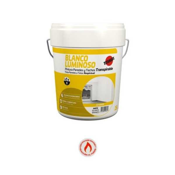 Pintura Blanco Luminoso 15 litros TITAN