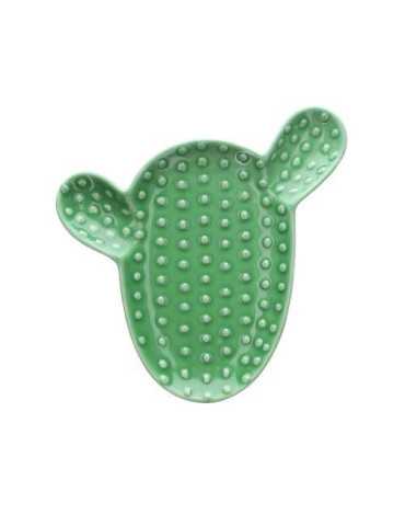 Plato Cactus Color Verde Oscuro TOG189 [LOTE DE 4 Unidades] TOT EL MON