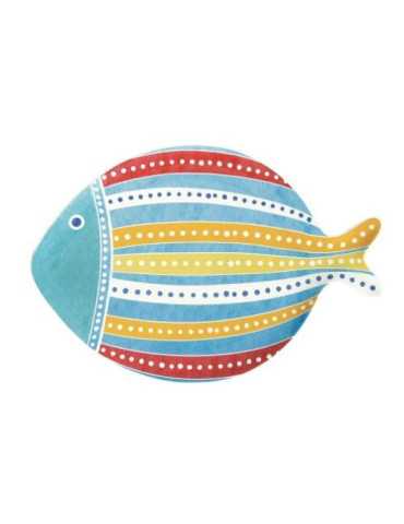 Plato Pescado Grande 31X21.5CM Porcelana Rojo [LOTE DE 2 Unidades] TOT EL MON