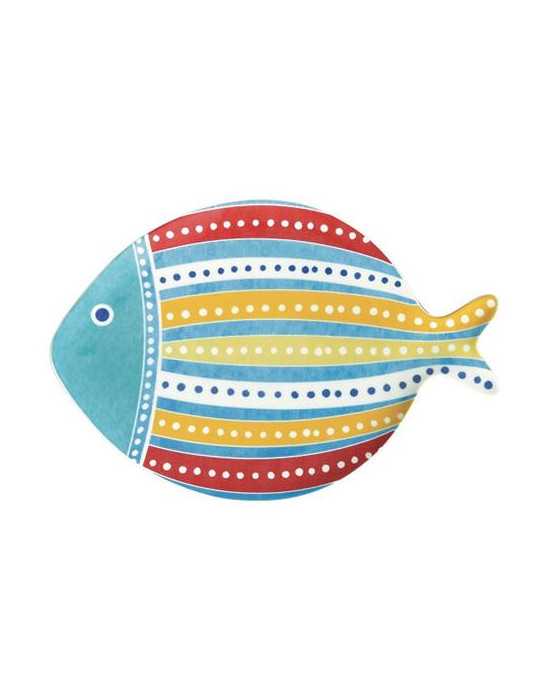 Plato Pescado Pequeño 27X19CM Porcelana Rojo [LOTE DE 2 Unidades] TOT EL MON
