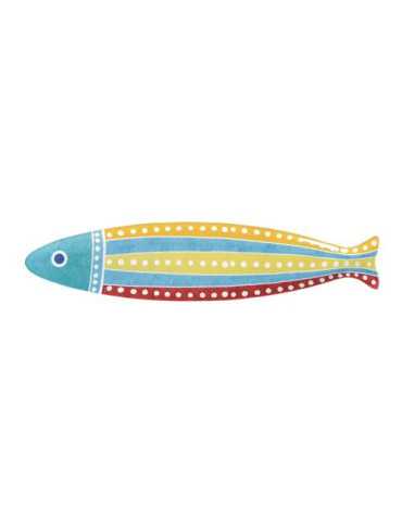 Plato Pescado Largo 30X7CM Porcelana Rojo [LOTE DE 4 Unidades] TOT EL MON