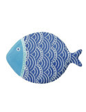Plato Pescado Grande 31X21.5CM Porcelana Azul [LOTE DE 2 Unidades] TOT EL MON