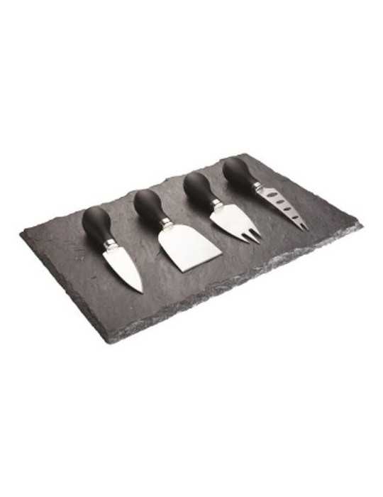 Set 4 Cuchillos Queso con Pizarra LOR56 [LOTE DE 2 Unidades] TOT EL MON