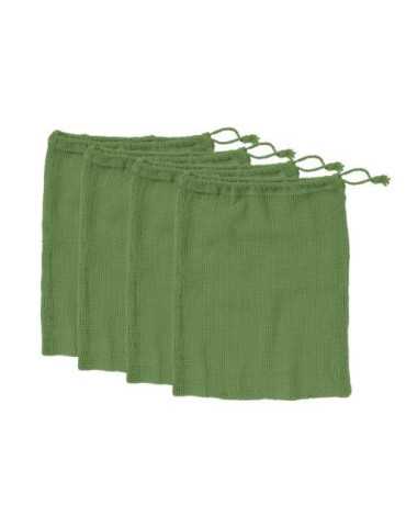 Set 4 Bolsas Rejilla 30X40 Verdes para Verduras [LOTE DE 4 Unidades] TOT EL MON