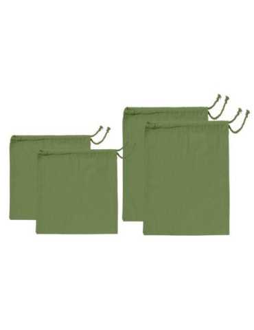 Set 4 Bolsas Verdes 22X27/30X40 para Verduras [LOTE DE 4 Unidades] TOT EL MON