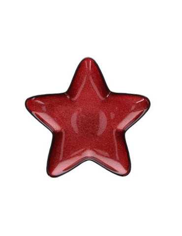 Plato Estrella 24 cm - Color Rojo [LOTE DE 4 Unidades] TOT EL MON