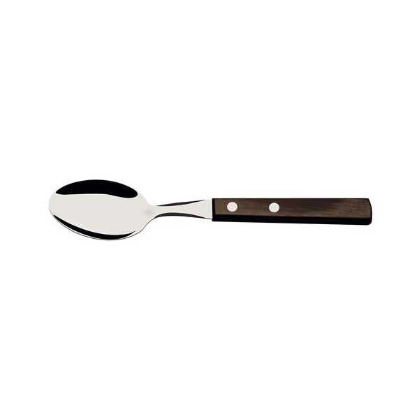 Cuchara Mesa Acero Inoxidable Mango Madera 29810171 [LOTE DE 14 Unidades] TRAMONTINA