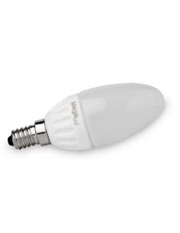 Bombilla LED Vela Mate 4,5 W Fria E14 380 Lumen [LOTE DE 8 Unidades] TVTECH