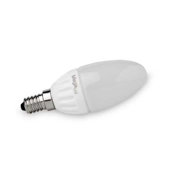 Bombilla LED Vela Mate 4,5 W Fria E14 380 Lumen [LOTE DE 8 Unidades] TVTECH